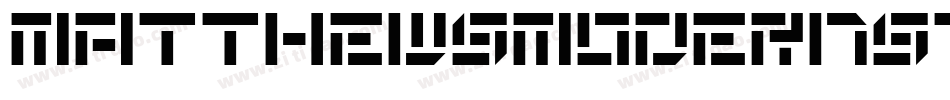MatthewsModernStencilNF Medium字体转换